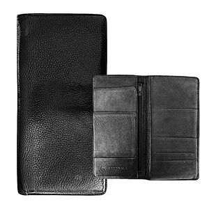 Black Leather Travel Document Holder Wallet "MOTOROLA"